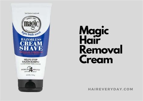 Magic shaving cream for pubic hair